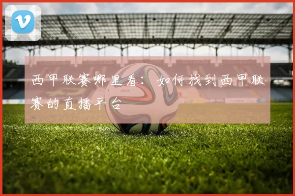 西甲联赛哪里看：如何找到西甲联赛的直播平台