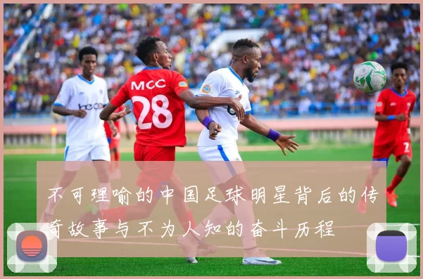 不可理喻的中国足球明星背后的传奇故事与不为人知的奋斗历程